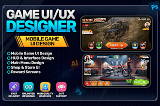 design mobile game UI UX hud design IOS game UI game icons