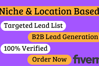 do targeted b2b lead generation and deliver b2b lead list
