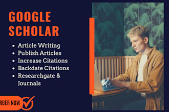 increase google scholar citation,write backdated and publish research articles