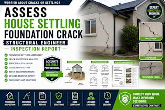 assess house settling foundation crack structural engineer inspection report