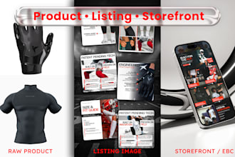 design amazon listing image, ebc and storefront