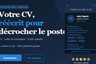 rédacteur et conception de CV