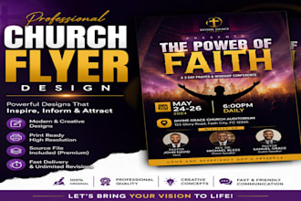 create a beautiful and stunning church flyer