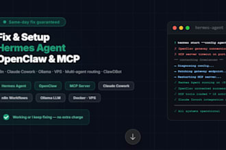 fix setup openclaw hermes agent mcp claude cowork n8n ollama vps docker mac mini