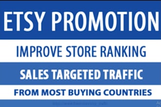 etsy store promotion, etsy shop marketing, increase etsy listing traffic, sales