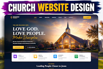 church website design ministry website design christian website author website
