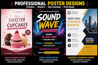 create eye catching poster designs