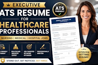 write an ats resume for healthcare, nursing, medical, and hospital jobs