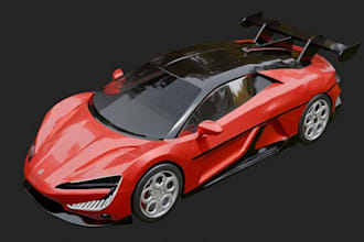 do 3d realistic car 3d truck yacht body kits bike modeling and rendering design