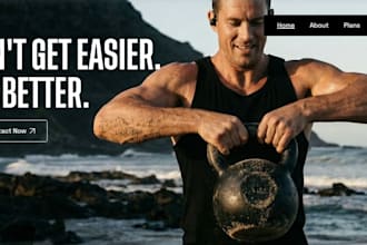 design wix gym website, membership fitness website for personal trainer