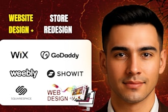 revamp squarespace godaddy weebly wix landing page website design redesign pod
