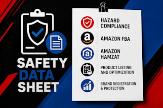 prepare safety data sheet, product documentation, amazon hamzat compliance, fba