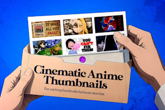 create cinematic anime commentary youtube thumbnails