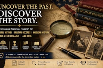 research your historical topic or project
