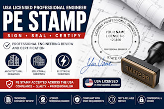 provide engineering compliance review and pe stamping