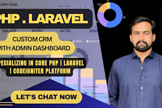 build a custom web application or CRM using laravel PHP