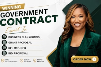 write a government contract bid proposal and rfp response