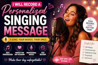 record a personalized singing message