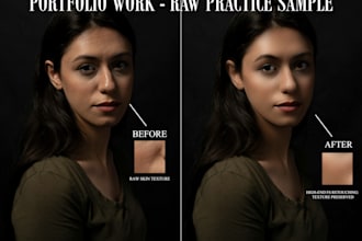 high end skin retouching and professional beauty editing