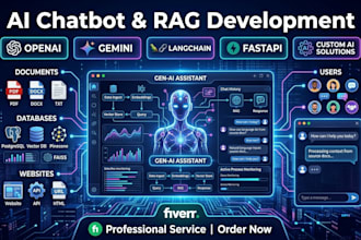 build ai chatbot, rag chatbot, PDF chatbot with openai gemini and langcha