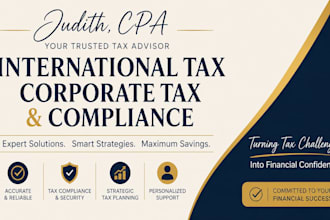 be your expert tax advisor for international tax, corporate tax, and compliance
