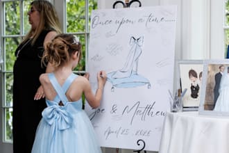 design custom event signage, posters,  menus