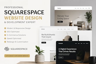 build squarespace website design as squarespace expert