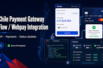 integrate flow or transbank webpay payment gateway in chile