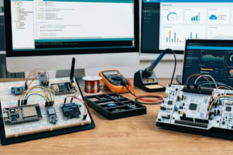 develop esp32, stm32 and iot hardware solutions