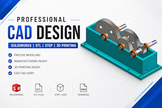 create 3d cad models, stl files, and product designs