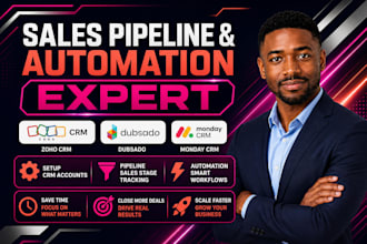 setup zoho crm dubsado monday crm and automate your sales pipeline workflow