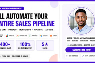 setup zoho crm dubsado monday crm and automate your sales pipeline workflow