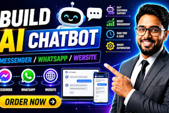 build ai chatbot with rag , whatsapp, messenger, website chat agent