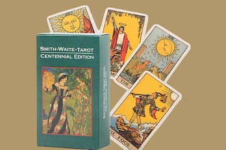 design tarot card zodiac tcg card game oracle poker card game with illustration