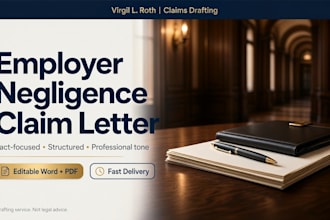 write a persuasive employer negligence compensation claim