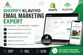 fix and optimize shopify klaviyo integration for more sales