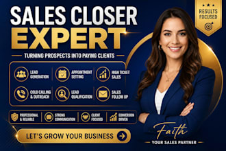 expert sales closer high ticket sales closer salesperson sales rep appointment