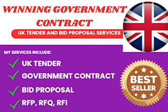 write winning government contract bid proposal, uk tender, respond to rfp, grant