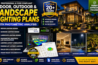 design indoor outdoor and landscape lighting plans with photometric analysis