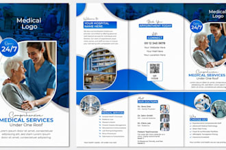design medical brochure booklet catalogue for clinical pharma equipment