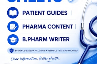 write drug information leaflets and patient guides