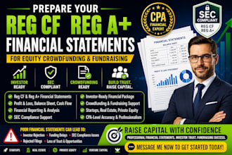 prepare your reg cf or reg financial statements for equity crowdfunding