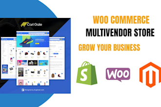 create a shopify woocommerce multivendor ecommerce marketplace using dokan wcfm