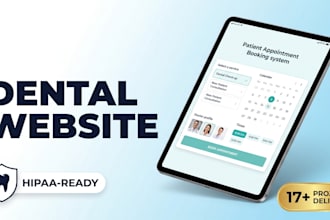 build a dental or medical practice website with online booking