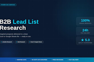research and build a targeted b2b lead list with linkedin data