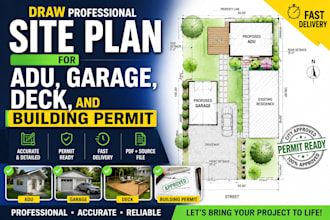 create professional site plans for construction and city permits