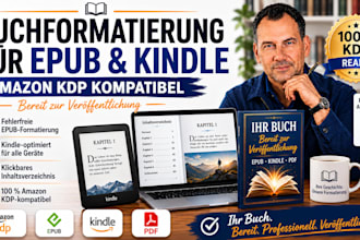 ich formatiere dein buch professionell als epub und kindle für amazon kdp