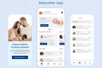 develop nanny, babysitter, caregivers job board or job marketplace app or web