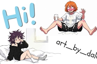 draw goth nsfw anime fanart waifu oc blush sketch lewd custom commissions art