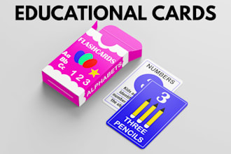 design custom educational flashcards and learning card games